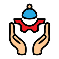 Global Adoption Vector Filled Icon Design