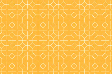Abstract lines geometric pattern with hexagons and rhombuses. Hexagonal striped shapes with quilted squares structure background. Vector illustration.