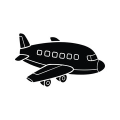 Airplane Icon. Passenger Plane Illustration. Air Transportation.