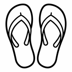 flip flops vector