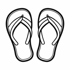 flip flops vector