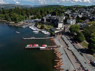 Bowness-on-Windermere in the Lake District in Cumbria in the northwest of England