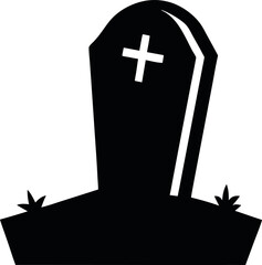 Obraz premium black and white cross