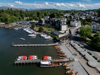 Bowness-on-Windermere in the Lake District in Cumbria in the northwest of England