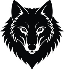 wolf head vector