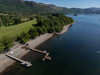 Derwent Water in the Lake District - Cumbria in northwest England