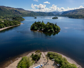 Derwent Water in the Lake District - Cumbria in northwest England
