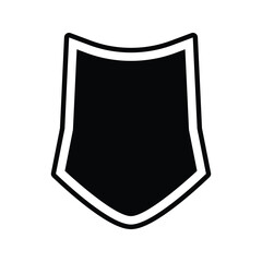 Badge Icon. Vintage label and badge illustration. Security shield symbol.
