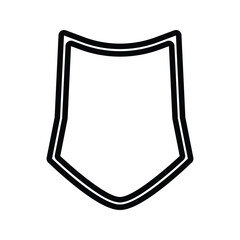 Badge Icon. Vintage label and badge illustration. Security shield symbol.