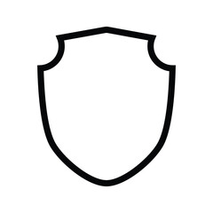 Badge Icon. Vintage label and badge illustration. Security shield symbol.