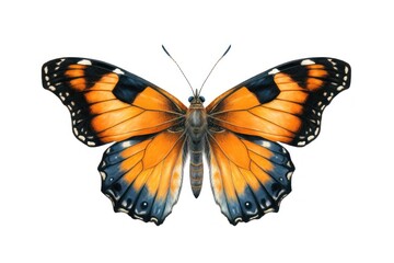Butterfly animal insect white background.