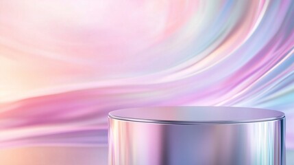 Colorful abstract wave background with pink purple and rainbow tones