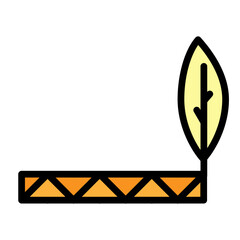Native America Vector Filled Icon Design