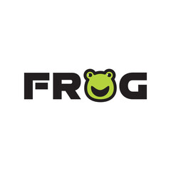 FROG logo: A vibrant and playful logo design featuring the word 