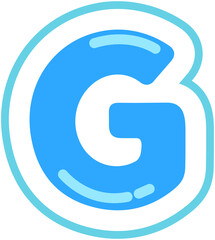 Water Bubble Alphabet G
