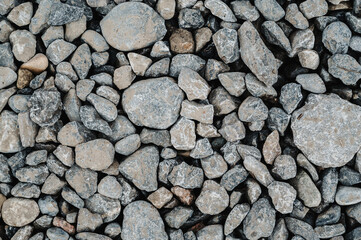 Stones on pathway texture for background