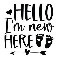 Hello I'm new here SVG Art & Illustration