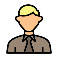 Businessman Vector Filled Icon Design