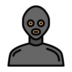 Thief Vector Filled Icon Design