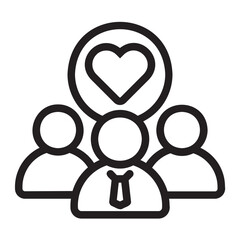 Solidarity line icon