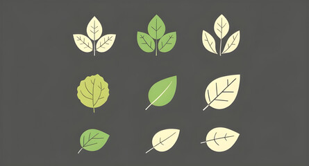 tropical leaves cartoon, jungle leaves vector, flat green leaves, leafy illustration, botanical cartoon leaves, cute leaves set, stylized leaves vector, leaf clipart cartoon, leafy design elements, ca