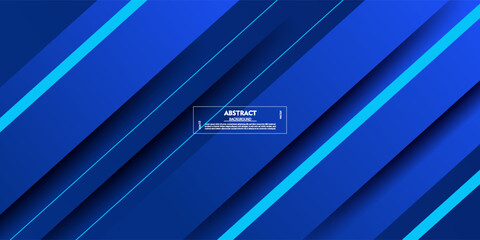 Abstract blue futuristic background overlapping. Rectangle shape pattern design with shadow and lines. Vector Eps10