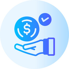 financial gradient icon