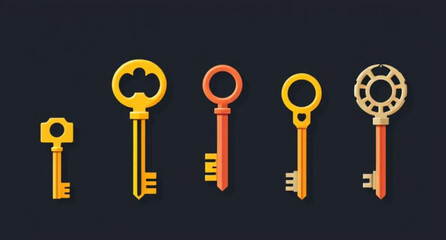 key, illustration of key, key and lock set, room key vector, symbolic key icon, vector security key, ornate key design, cartoon key illustration, abstract key icon, silver key vector, protection key s