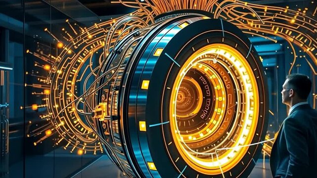 CGI, Scientist Contemplating Quantum Computing Breakthrough