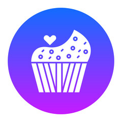 Wedding Cupcake Icon