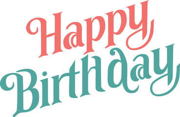 Happy Birthday Lettering