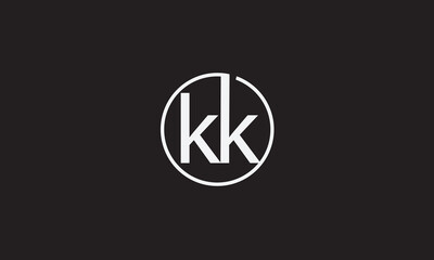 KK, K ,  KK , Abstract Letters Logo Monogram	