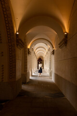 Fototapeta premium Street photography of young women at Hengqin Lijun Square in Zhuhai, Guangdong
