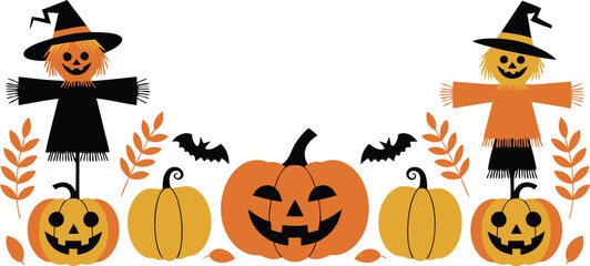 Halloween Festive Border for invitation poster