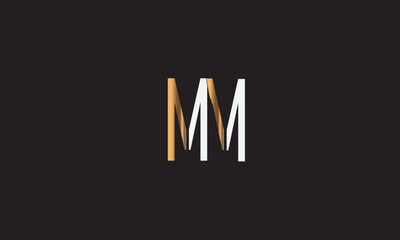 MM, MM , M Abstract Letters Logo Monogram	