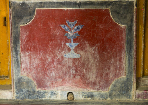 Old heritage house decoration at Pakutia Zamindar Bari, Dhaka Division, Nagarpur, Bangladesh