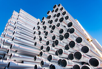 typical water tubes at a construction site