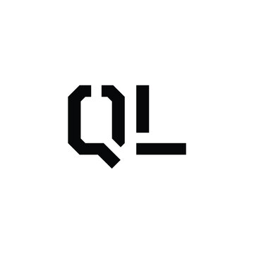 QL monogram logo design letter text name symbol monochrome logotype alphabet character simple logo