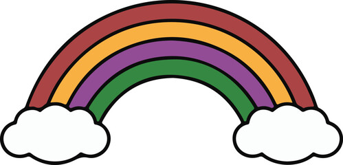 rainbow icon, rainbow vector, rainbow clipart, rainbow silhouette, rainbow graphic, rainbow illustration, rainbow design