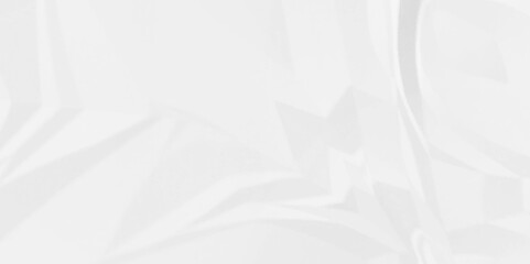 Rough wrinkled textured in white paper. White crumpled paper Blank white crumpled and creased paper poster.	