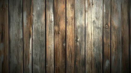 Naklejka premium Rustic Weathered Brown Wooden Planks Background Texture Vintage Wood Wall