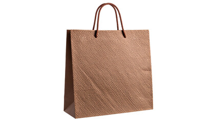 brown mesh bag isolated on transparent background
