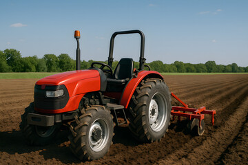 Obraz premium Agricultural tractors