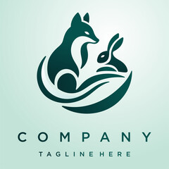 Fox and Rabbit Logo Designs