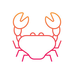Crab vector icon
