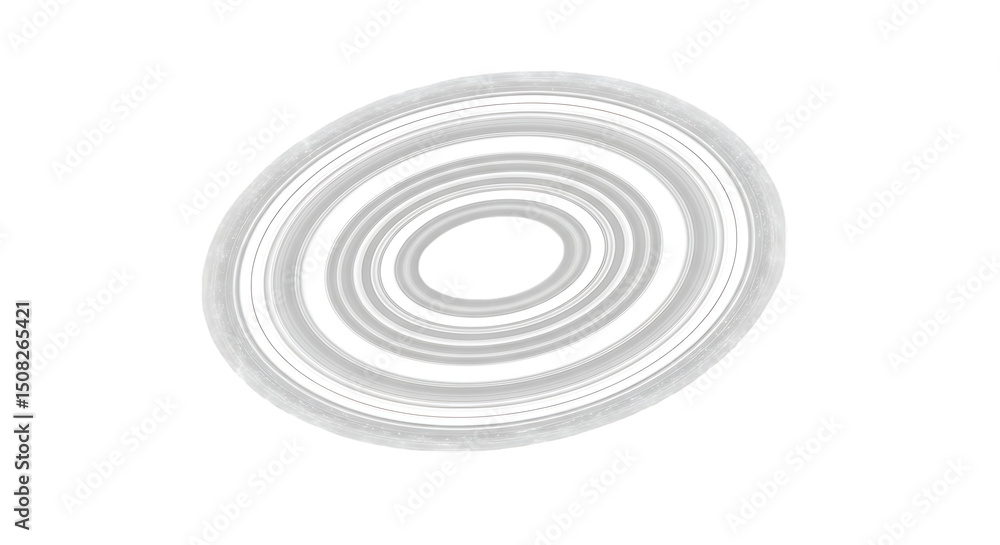 Poster abstract grayscale concentric circles design element with subtle texture and a central hole perfect 