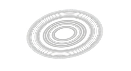 Abstract grayscale concentric circles design element with subtle texture and a central hole perfect for backgrounds or overlays