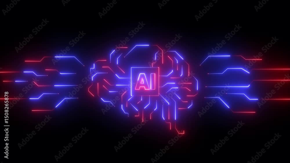 Poster multi agent ai systems concept on transparent . ai led solutions streamline work process, decision, 