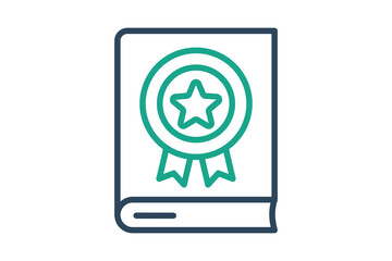 Guideline icon. line icon style. icon related to branding. business elements vector illustration