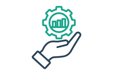 Impact icon. line icon style. icon related to branding. business elements vector illustration
